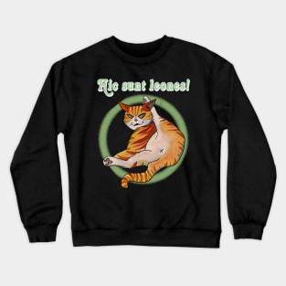 Hic sunt leones! Lazy ginger cat Crewneck Sweatshirt